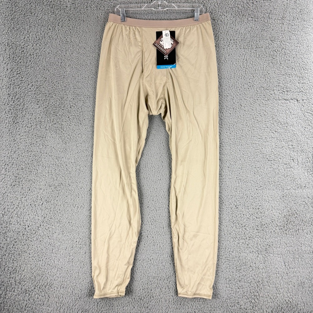 Peckham ECWCS Gen III L1 Drawers Men Large Long Tan Polartec Power Dry USGI Army